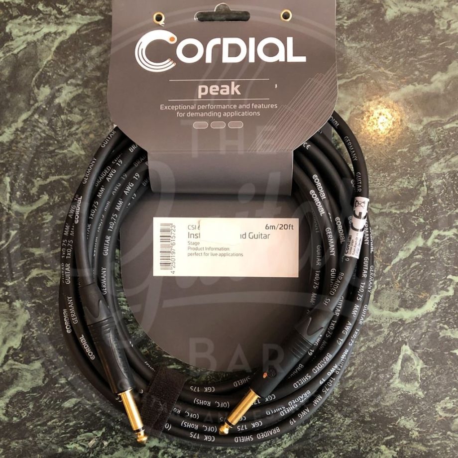 Cordial Peak - various lenghts with straight or angle jacks