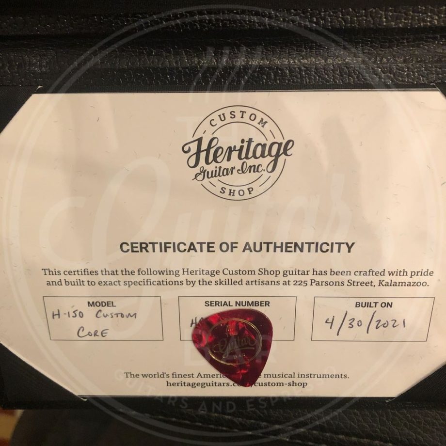 Heritage Custom Shop Core Collection H-150, Dirty Lemon Burst
