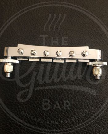 Schaller GTM tune-o-matic guitar bridge, 10,5mm spacing, 14"radius, chrome
