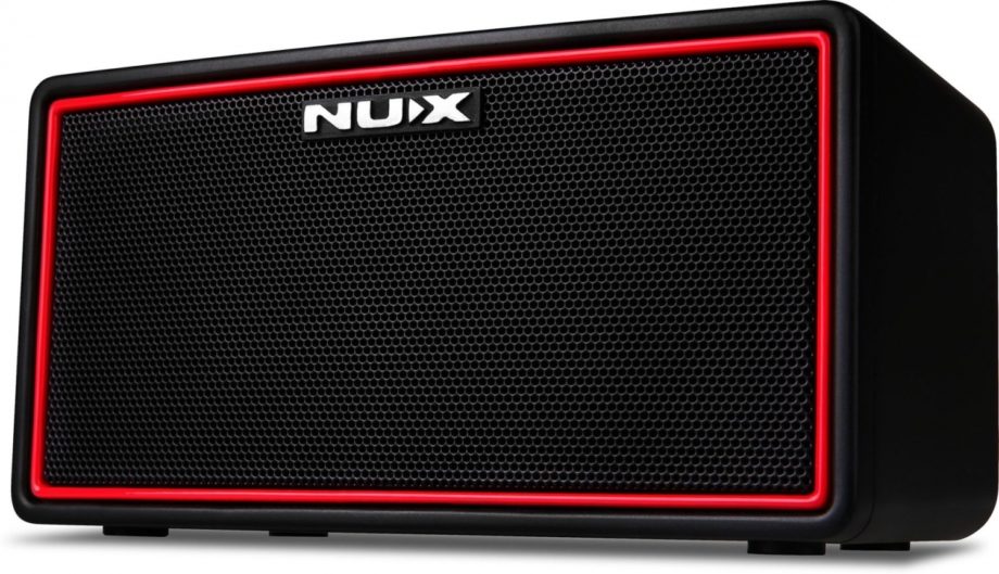 Nux wireless rechargeable stereo guitar amplifier with bluetooth transmitter, reverb + delay, drums