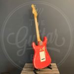 Vintage V6 ICON Electric Guitar ~ Distressed Firenza Red