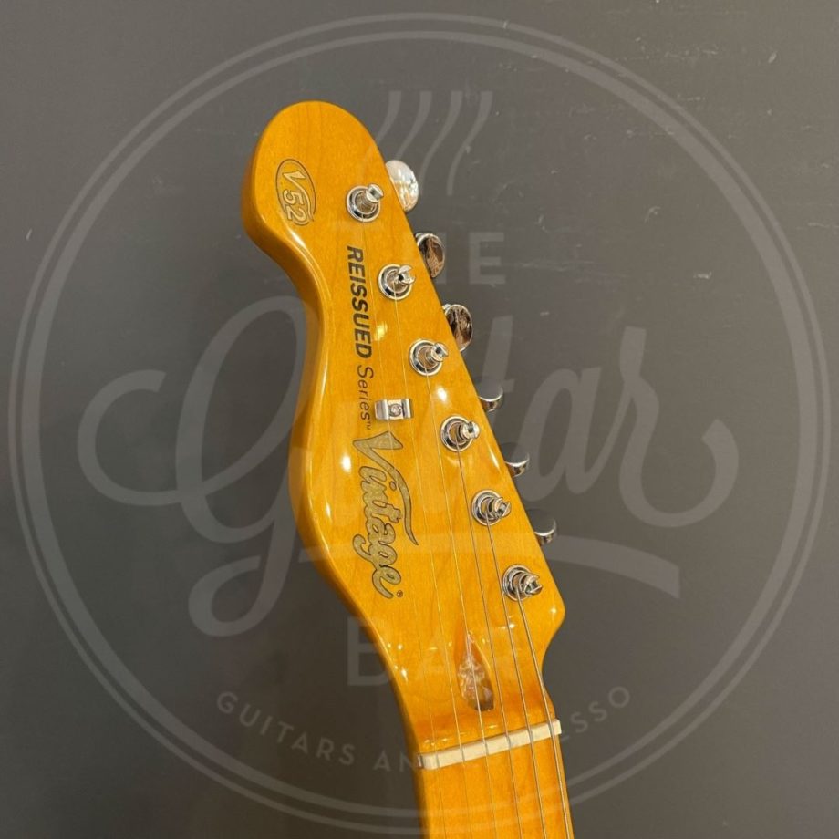 Vintage V52 ReIssued Electric Guitar ~ Left Hand Butterscotch