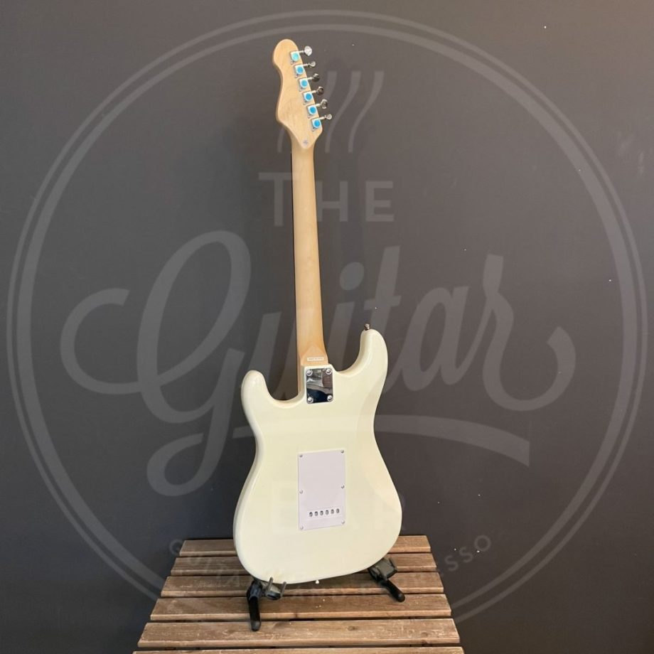 Encore electric guitar vintage white