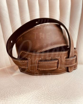 Kaffa guitarstrap vintage brown - leather