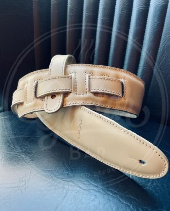 Kaffa simply leather guitar strap - handmade in Spain