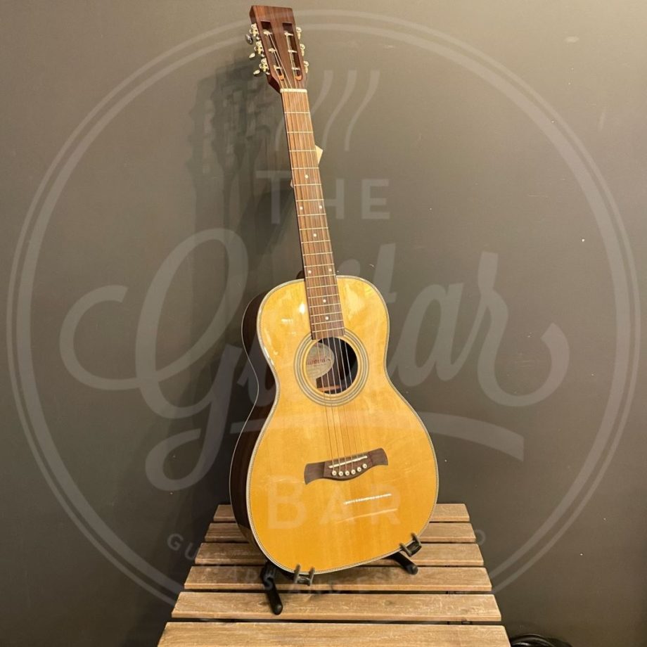 Richwood Master Series handmade parlor guitar, solid spruce & rosewood, vintage aged finish