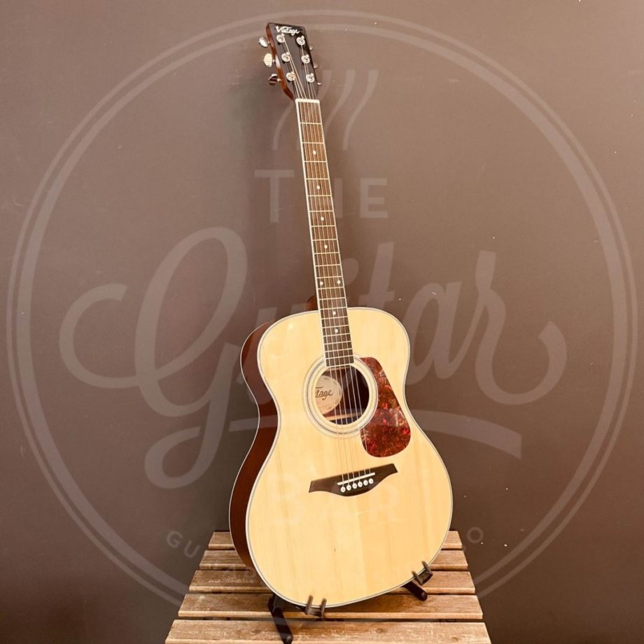 Vintage folk guitar solid top