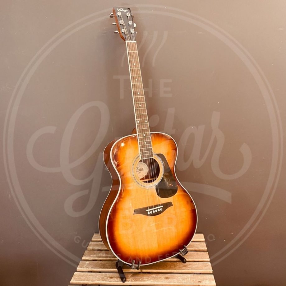 Vintage folk guitar solid top