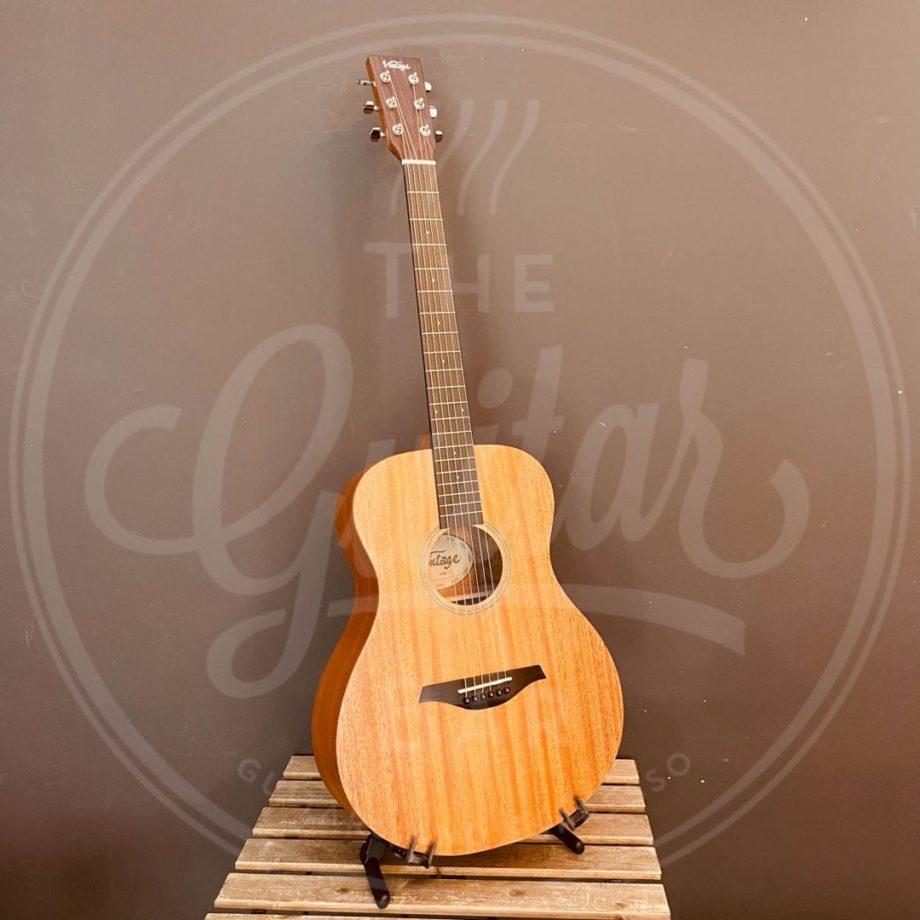 Vintage folk guitar solid top
