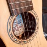 Bromo Bromo Rocky Mountain Series traveller guitar all solid tonewoods, amara ebony fb, natural, with strap and heavy duty bag