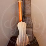 Bromo Bromo Rocky Mountain Series traveller guitar all solid tonewoods, amara ebony fb, natural, with strap and heavy duty bag