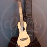 Bromo Bromo Rocky Mountain Series traveller guitar all solid tonewoods, amara ebony fb, natural, with strap and heavy duty bag