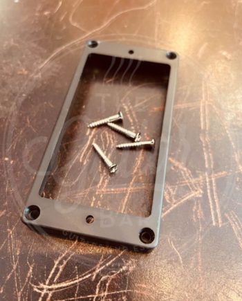 humbucker, plastic, matte black, height: 8-10mm, high, flat