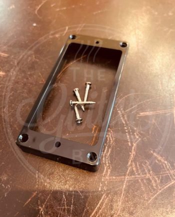 Boston pickup ring, humbucker, flat, black, plastic, height: 9,0-11,0mm, high, flat