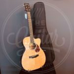 Eastman OM, Cutaway Electric, Thermo-Cured Sitka Spruce/Quilted Sapele, TrueTone Gloss Finish, Fishman Sonitone