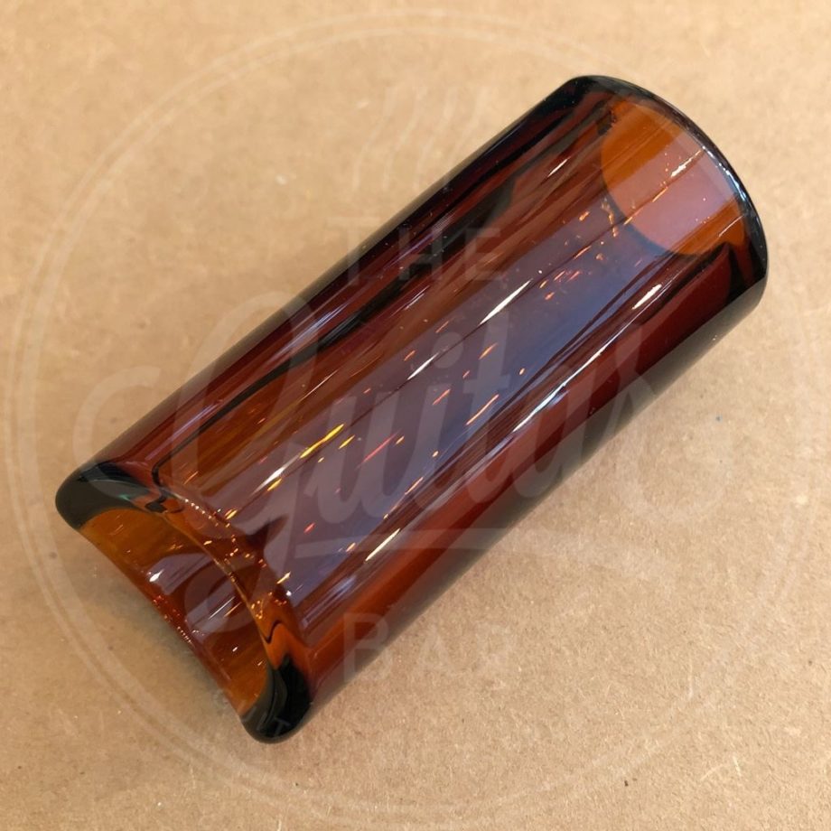 Songhurst The Rock Slide moulded glass slide size M (inside 19.5 - length 60.0mm) - amber edition
