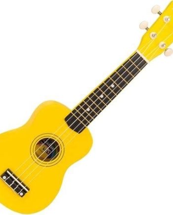 Laka RAINBOW SERIES UKULELE & BAG - YELLOW