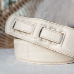 Kaffa simply leather guitar strap - handmade in Spain