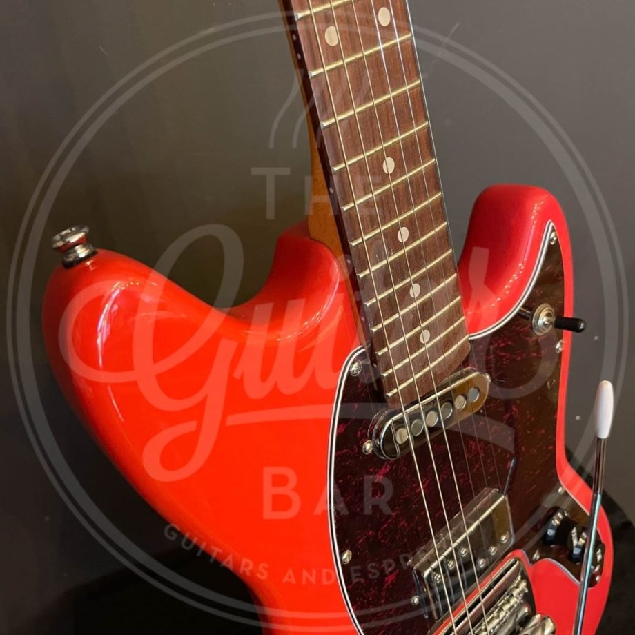 VINTAGE REVO SERIES COLT HS DUO GUITAR - FIRENZA RED