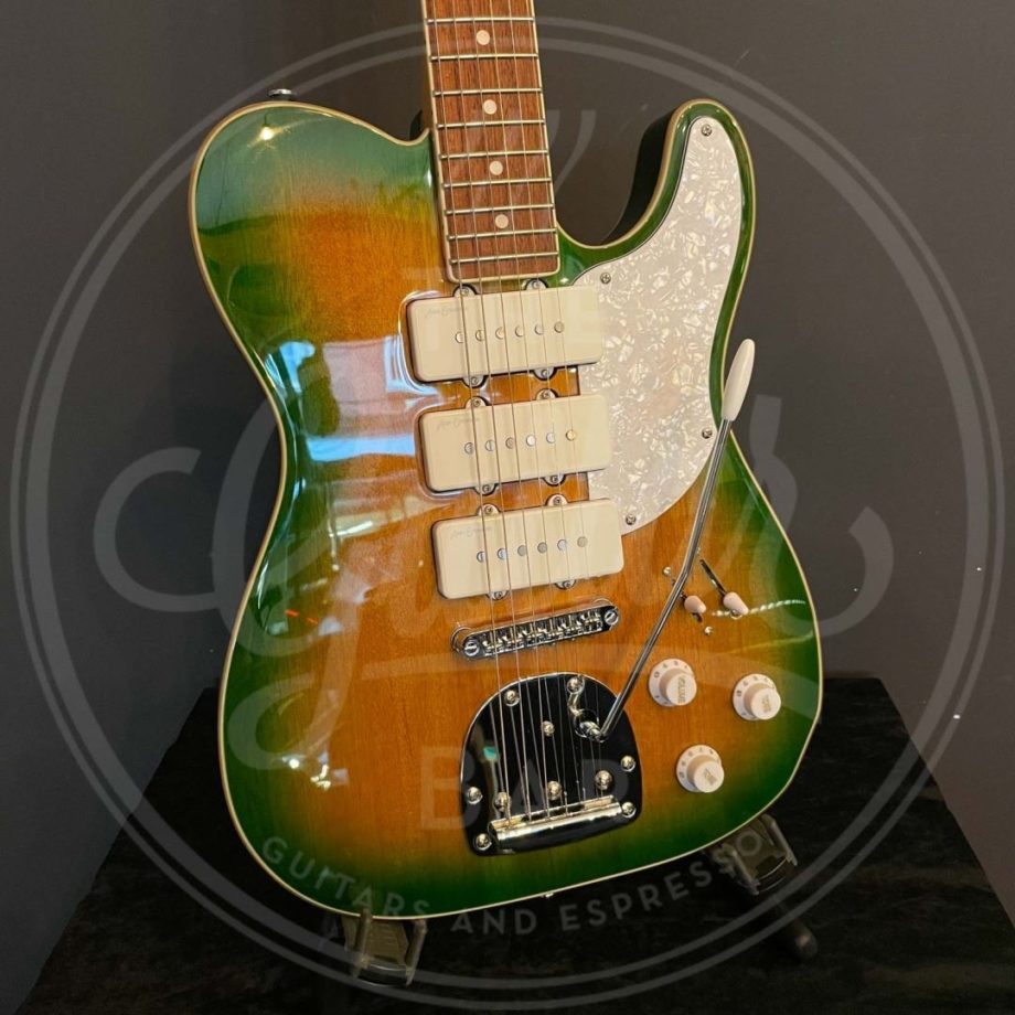 VINTAGE REVO SERIES TRIO GUITAR - GREEN/YELLOW BURST