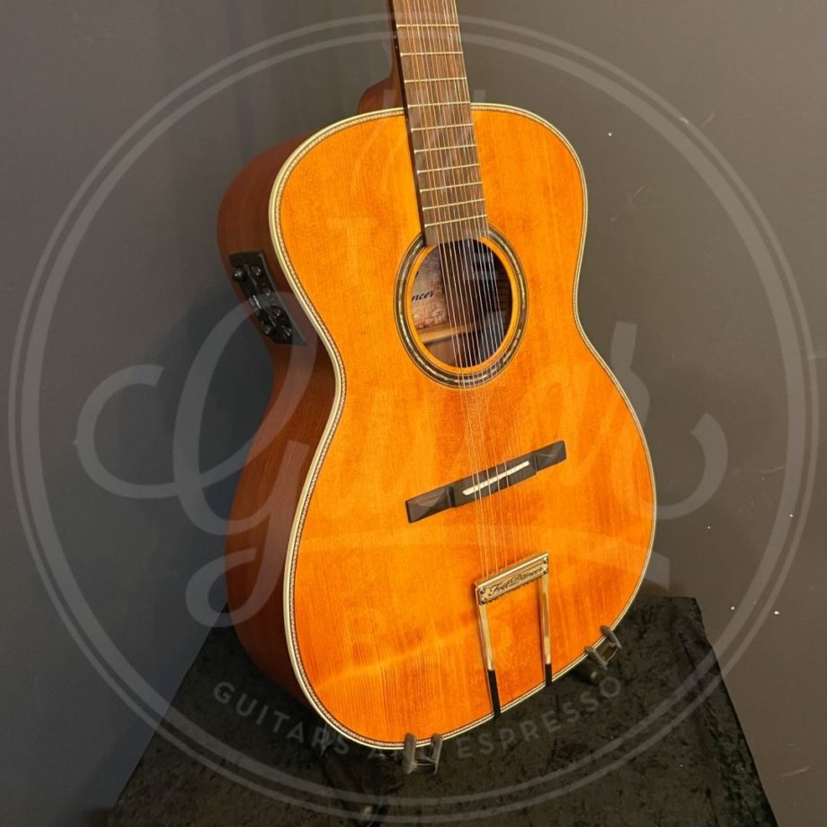 VINTAGE 12 STRING FRET DANCER ELECTRO ACOUSTIC GUITAR - AGED
