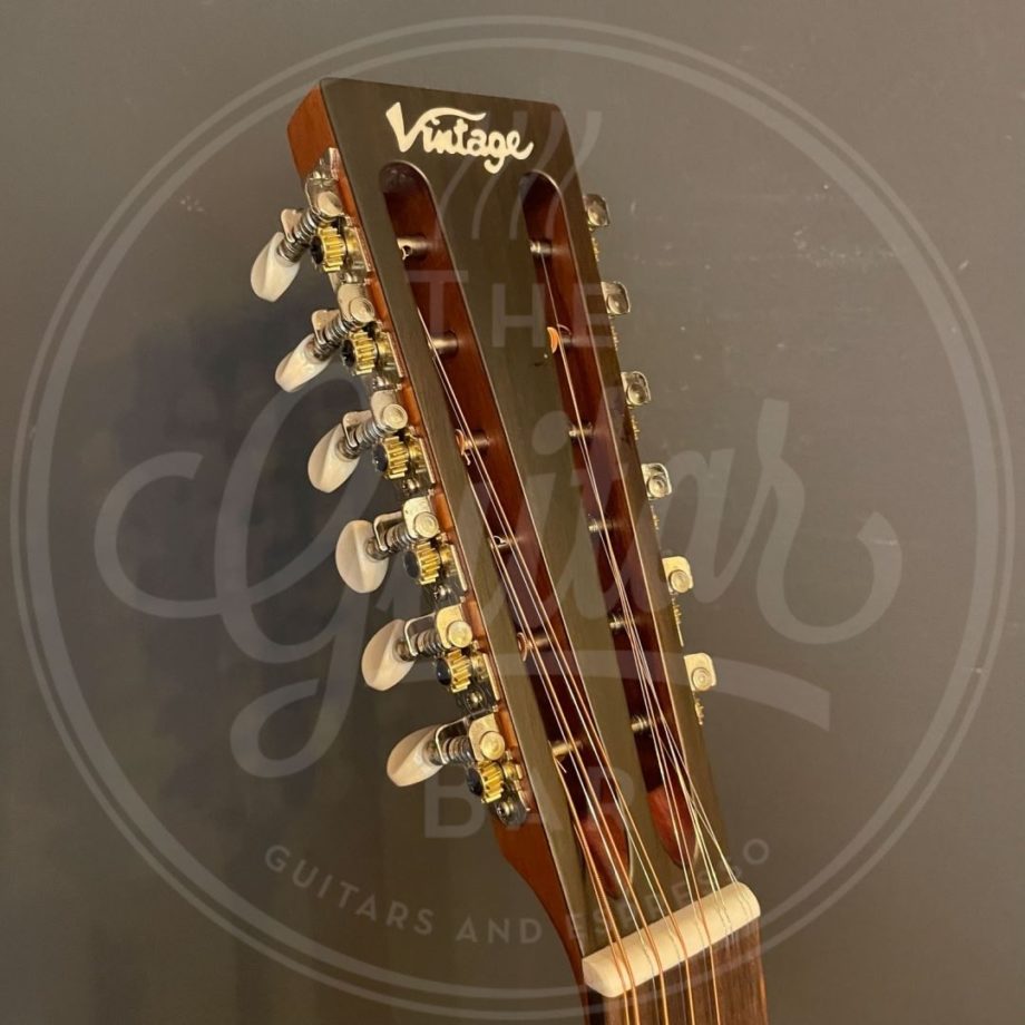 VINTAGE 12 STRING FRET DANCER ELECTRO ACOUSTIC GUITAR - AGED