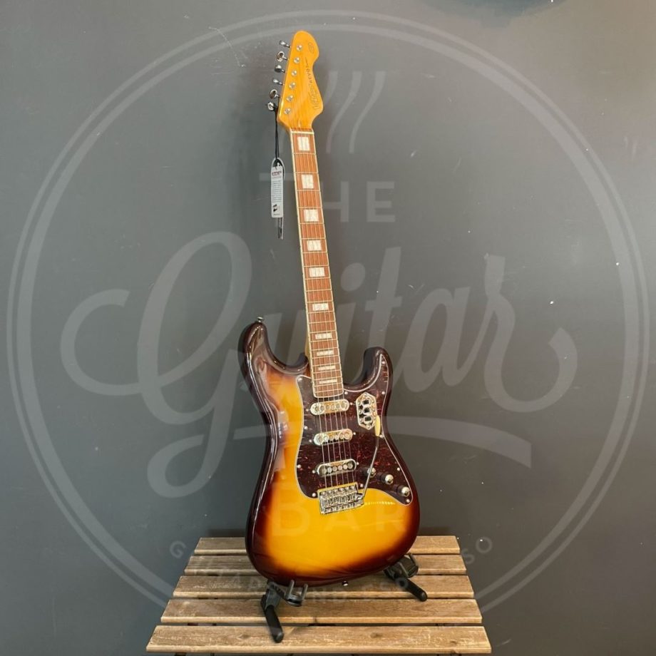 VINTAGE REVO SERIES DELUXE GUITAR - CAPPUCHINO BURST