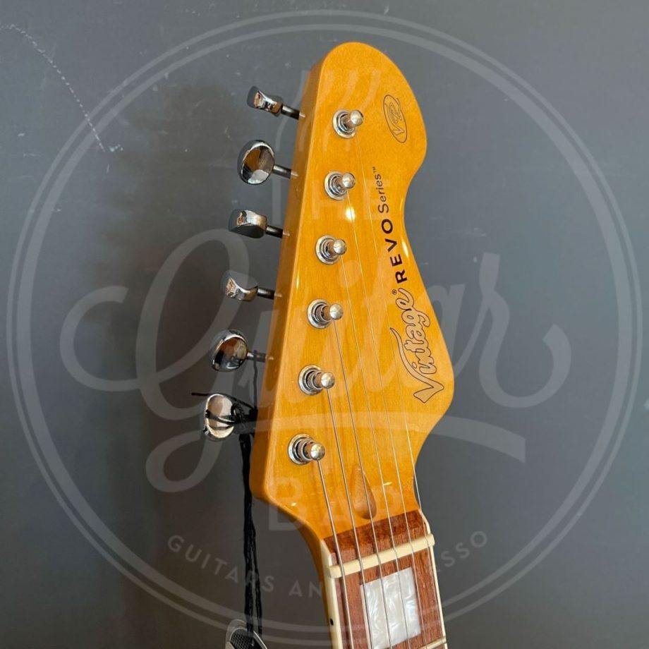 VINTAGE REVO SERIES DELUXE GUITAR - CAPPUCHINO BURST