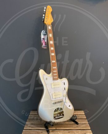 VINTAGE REVO SERIES SURFMASTER 90 GUITAR - METALLIC SILVER