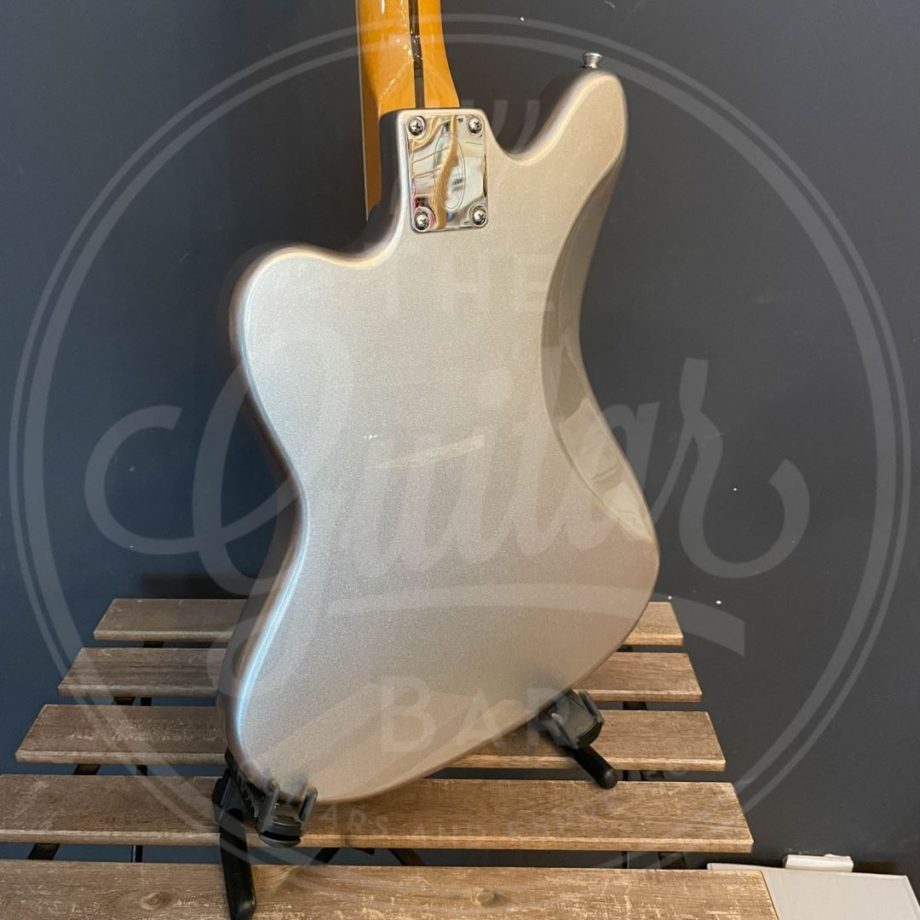 VINTAGE REVO SERIES SURFMASTER 90 GUITAR - METALLIC SILVER