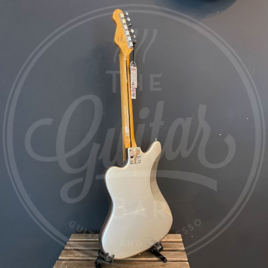 VINTAGE REVO SERIES SURFMASTER 90 GUITAR - METALLIC SILVER