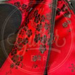 Jaykco Black Bamboo on Red