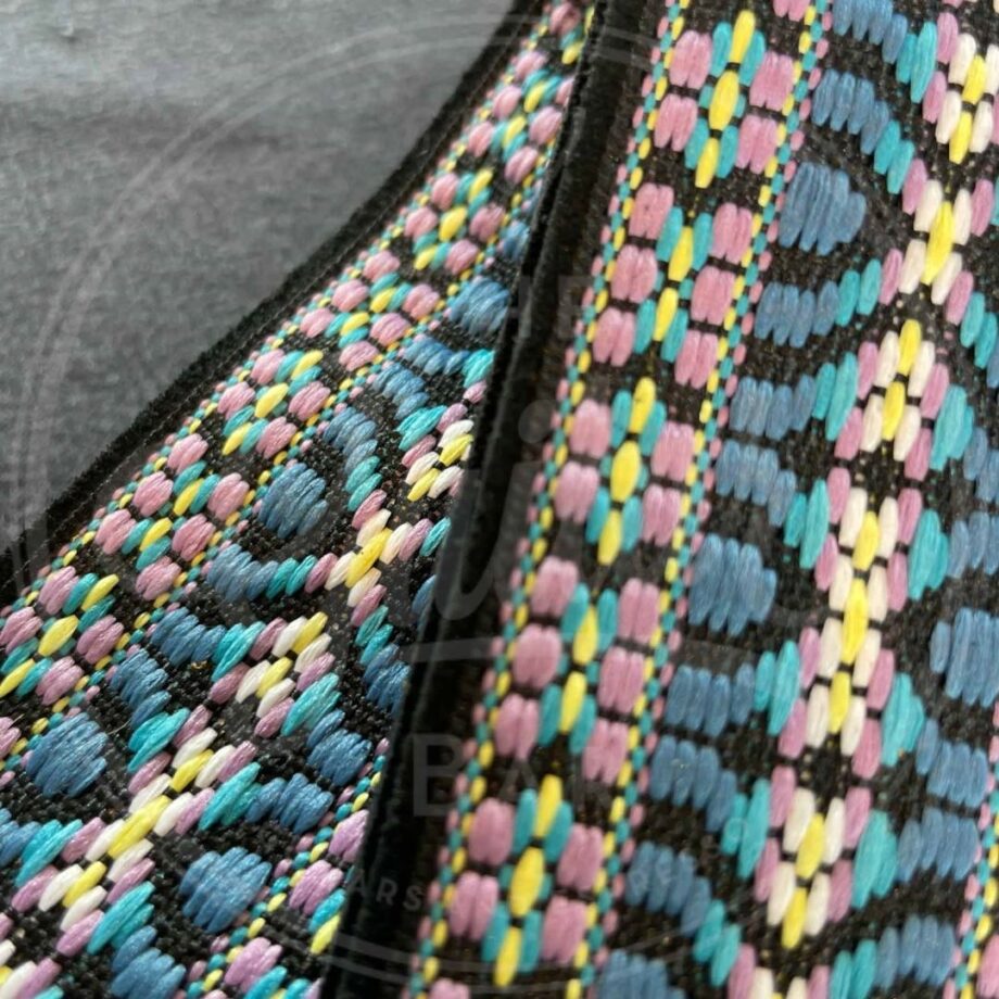 Jaykco BLue and Lavennder Woven o Black