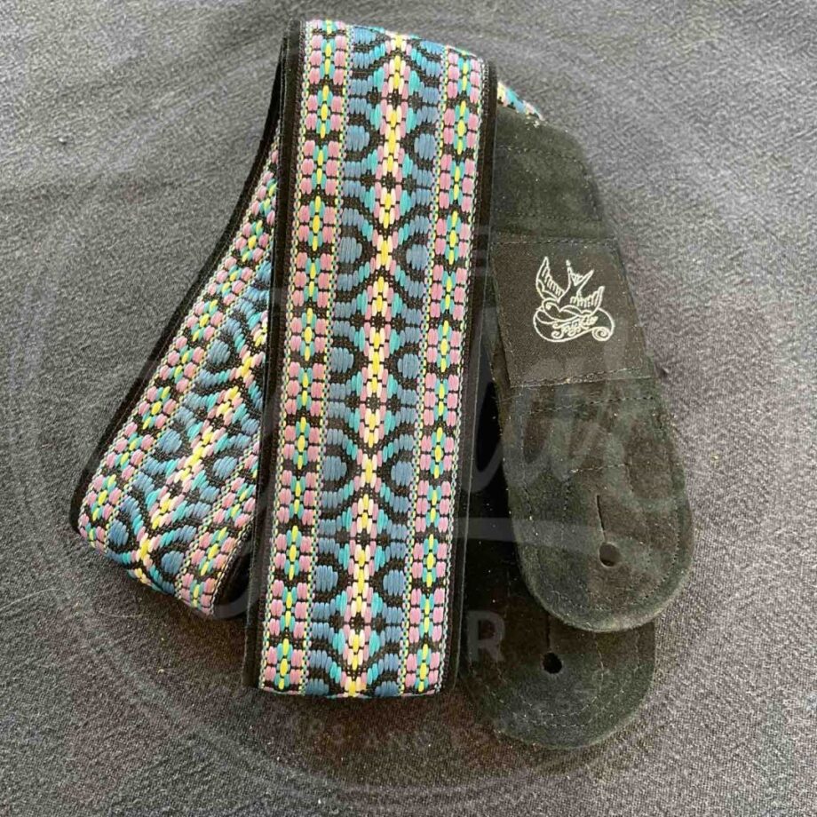 Jaykco BLue and Lavennder Woven o Black