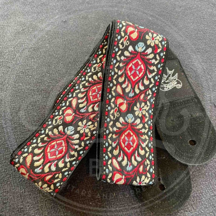 Jaykco Red Flower Woven