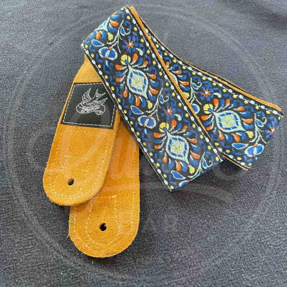 Jaykco Toasty Blue Flower Woven