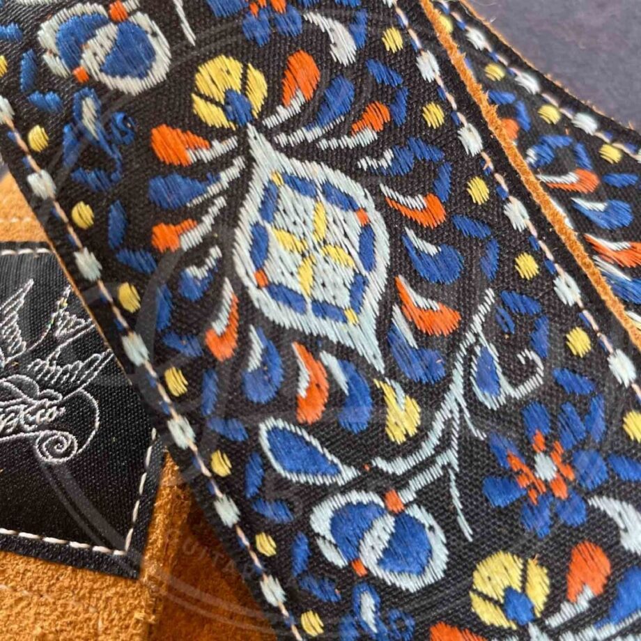 Jaykco Toasty Blue Flower Woven