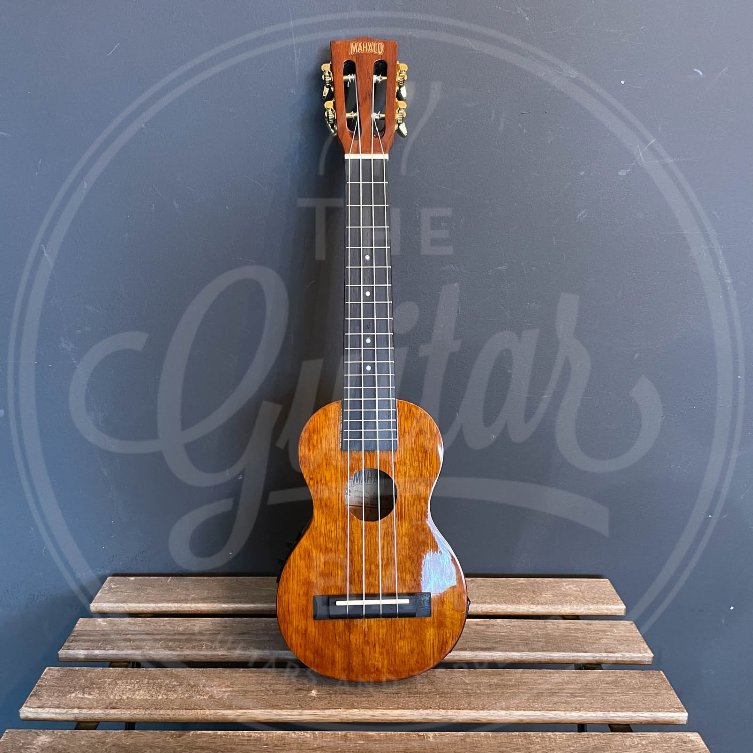 Mahalo Java Series Soprano Elec Uke - Vint Nat