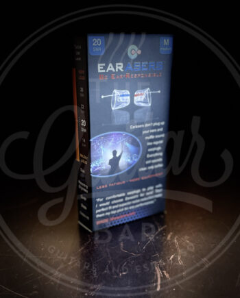 Earasers M3 Series earplugs "Music" with SNR20 European standard filter (-26dB peak), single pack, M