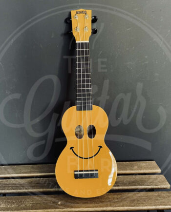 Mahalo Smiley Series soprano ukulele, yellow, with bag
